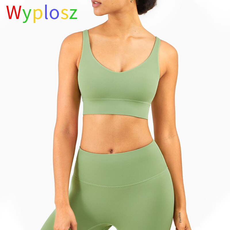 Women's Back-Detail Sports Bra Crop Top | Vest Style, 4 Colors