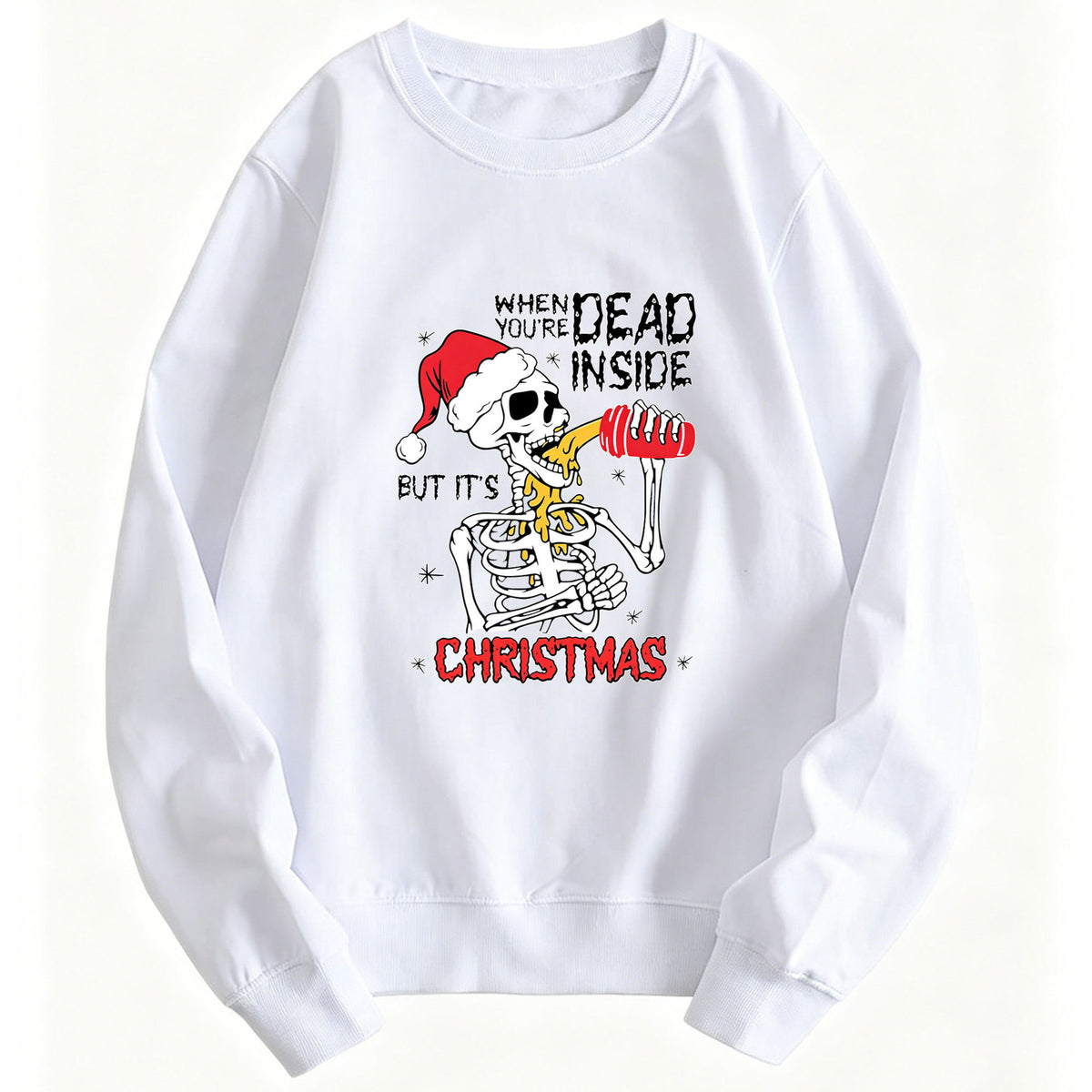"When You're Dead Inside" Graphic Hoodie | Cotton Blend