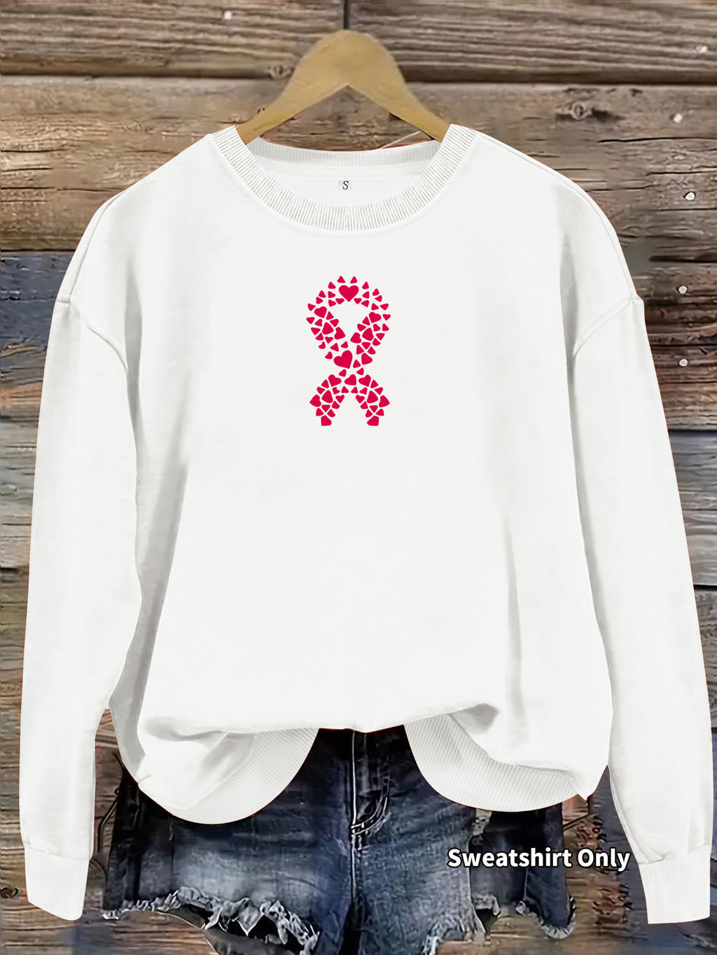 Long-Sleeve Fleece Hoodie | Printed, 7 Colors - Grey