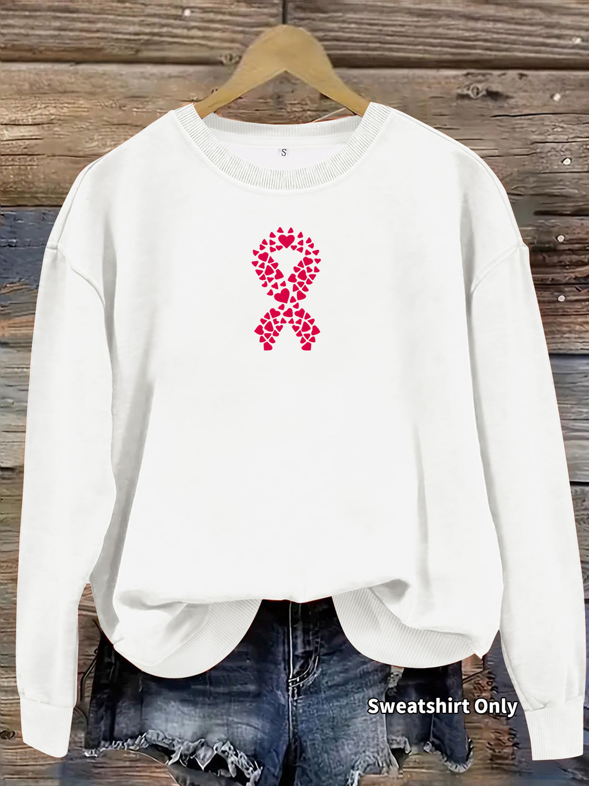 Long-Sleeve Fleece Hoodie | Printed, 7 Colors - Grey