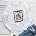 Women's Sunflower Print Sweatshirt | Cotton Crew Neck, 6 Colors