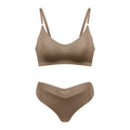 Women's Plus Size Seamless Wireless Bra & Brief Set | 10 Colors