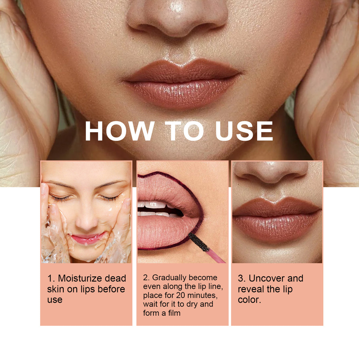 Peel-Off Lip Liner | Light Brown, Smudge-Free