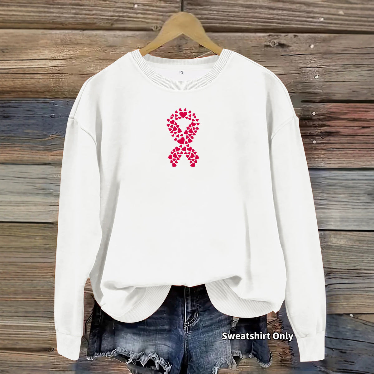Long-Sleeve Fleece Hoodie | Printed, 7 Colors - Pink