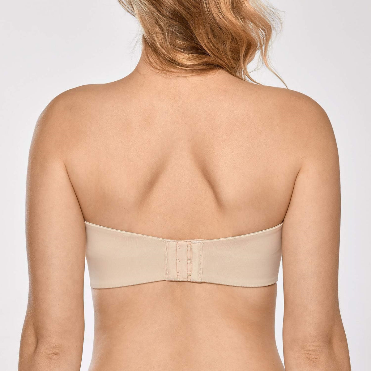 Women's Strapless Bra | Underwire, Seamless 3/4 Cup, 3 Colors - Apricot
