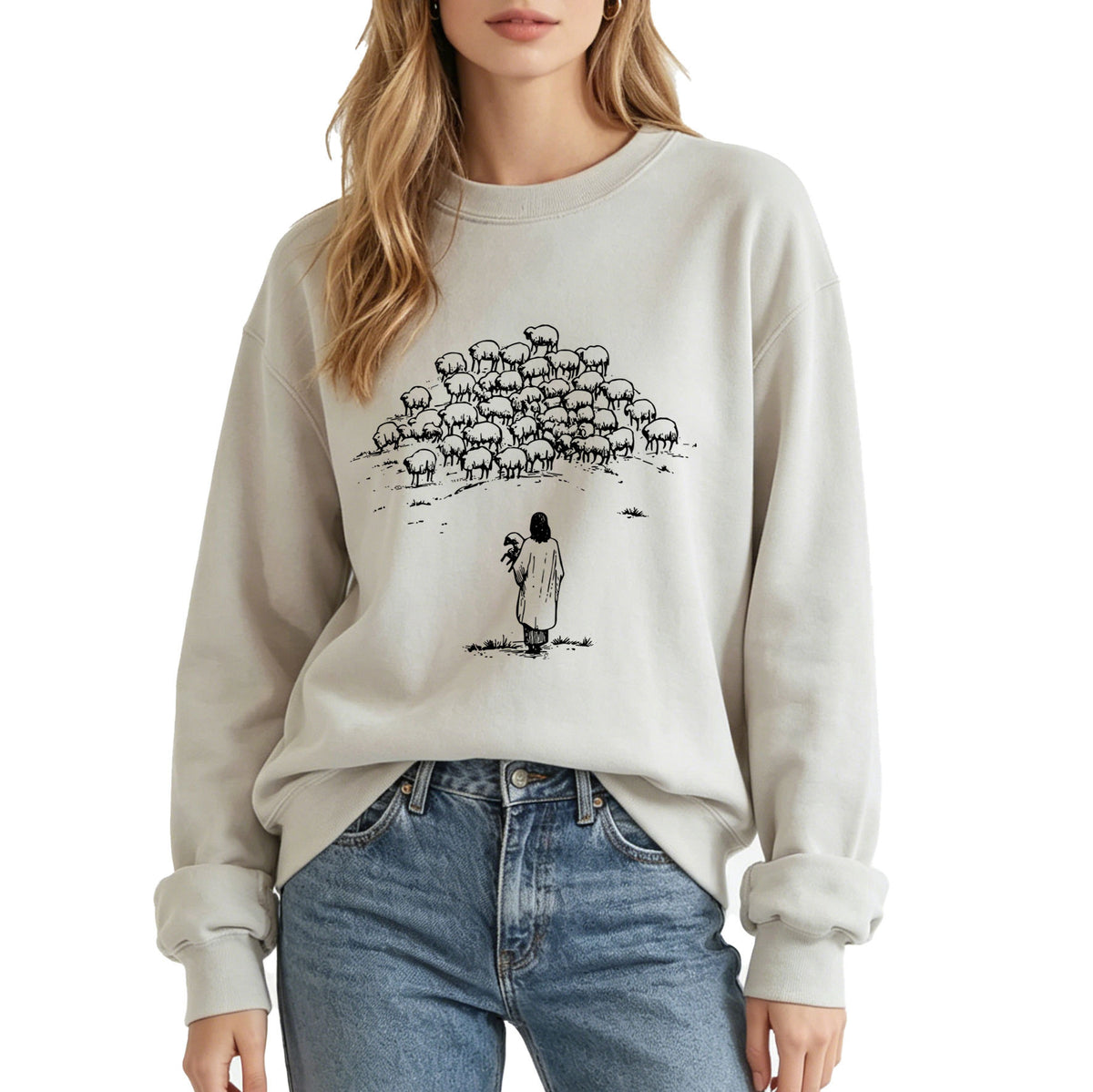 Women's Shepherd Print Hoodie | Cotton Blend, 10 Colors