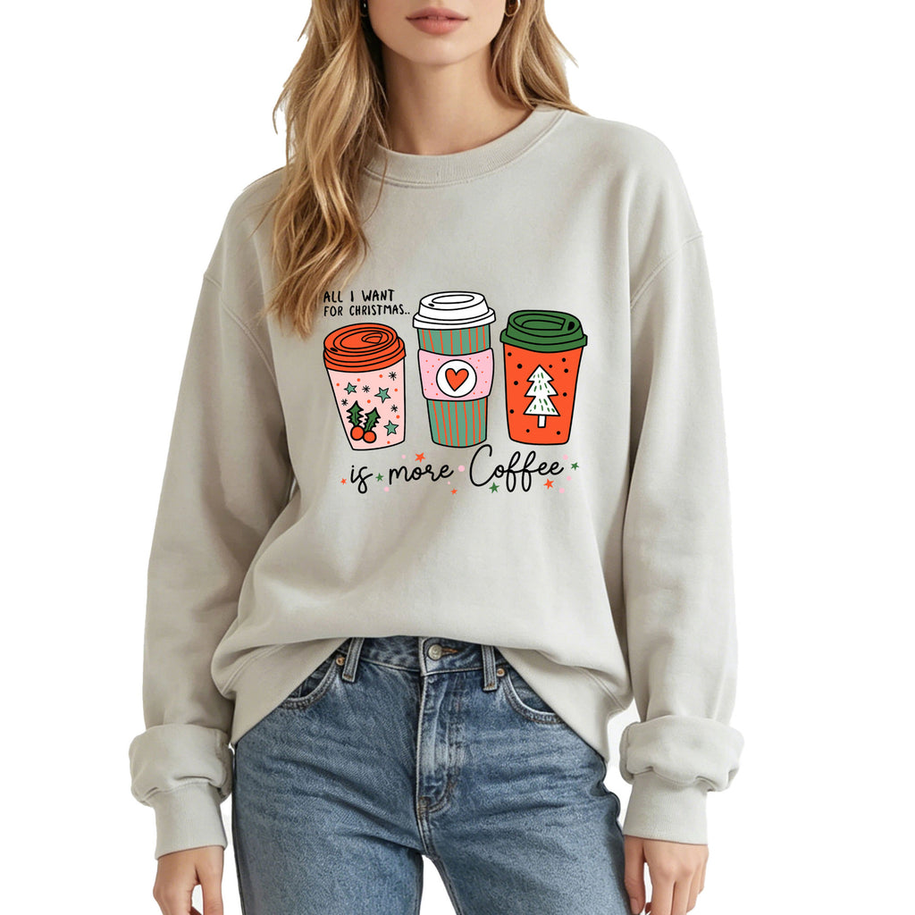 Women's Coffee Cup Print Hoodie | Cotton Blend, 10 Colors