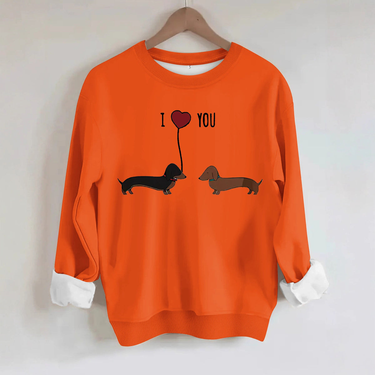 Women's Two Dog Print Hoodie | Pullover, 8 Colors - Black