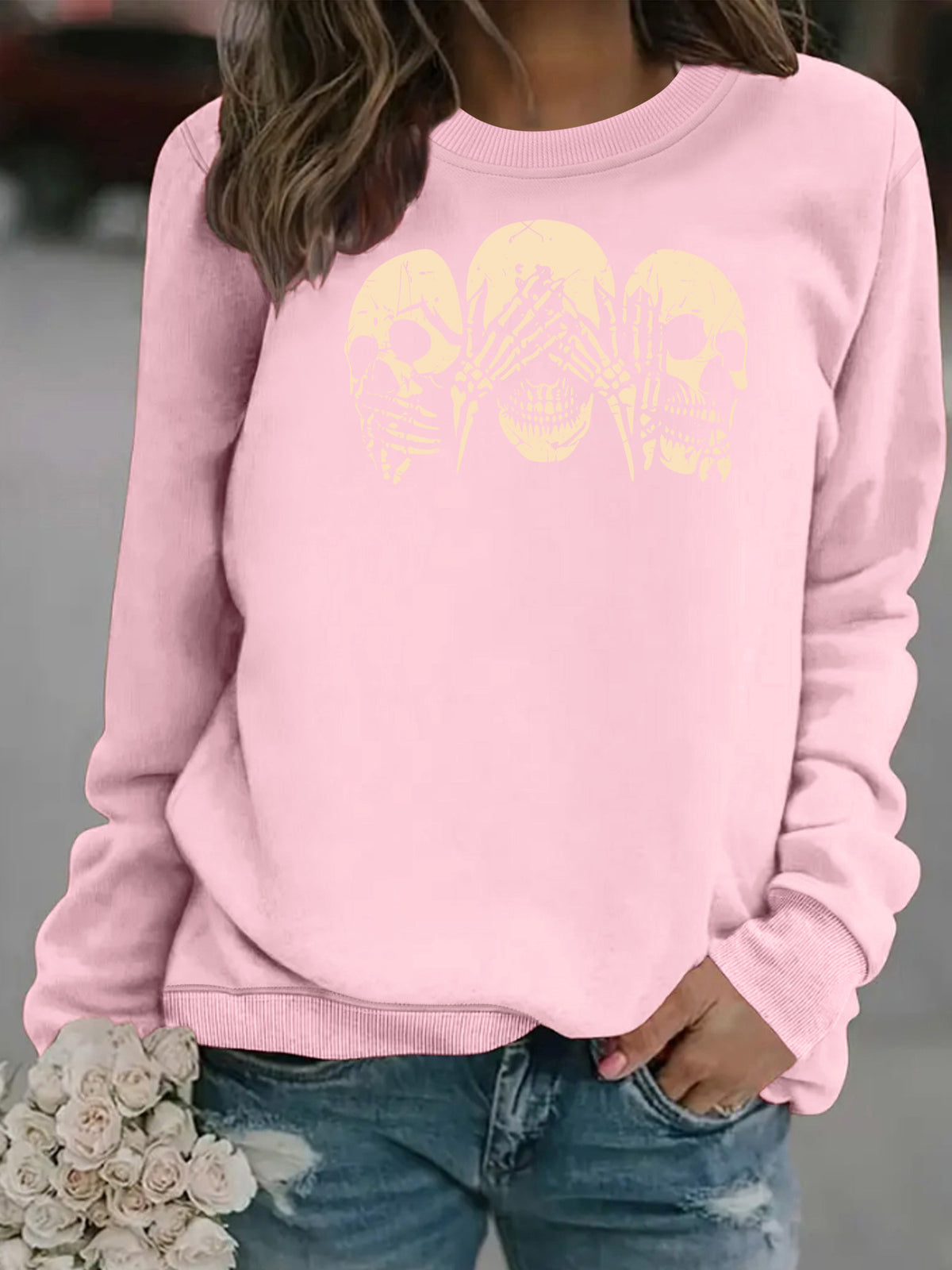 Women's Printed Fleece Pullover Hoodie | Commuter Casual