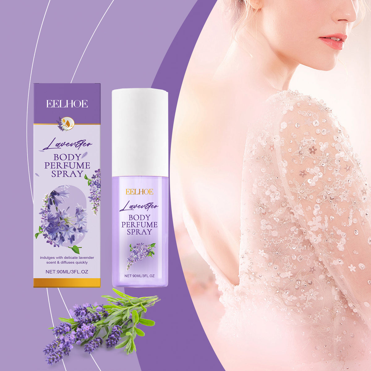 Lavender Body Perfume Spray | Refreshing Floral