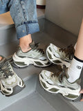 Women's Breathable Chunky Platform Sneakers | Mesh Lace-Up, 5 Colors
