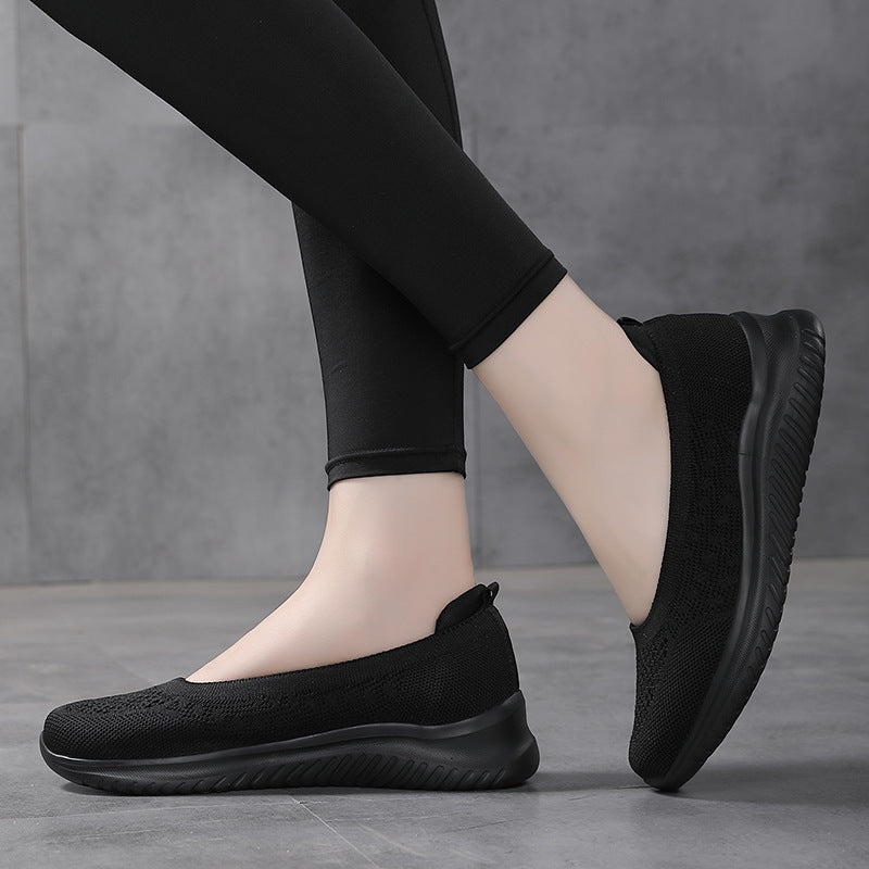 Women's Breathable Mesh Slip-On Shoes | Soft Rubber Sole, 4 Colors