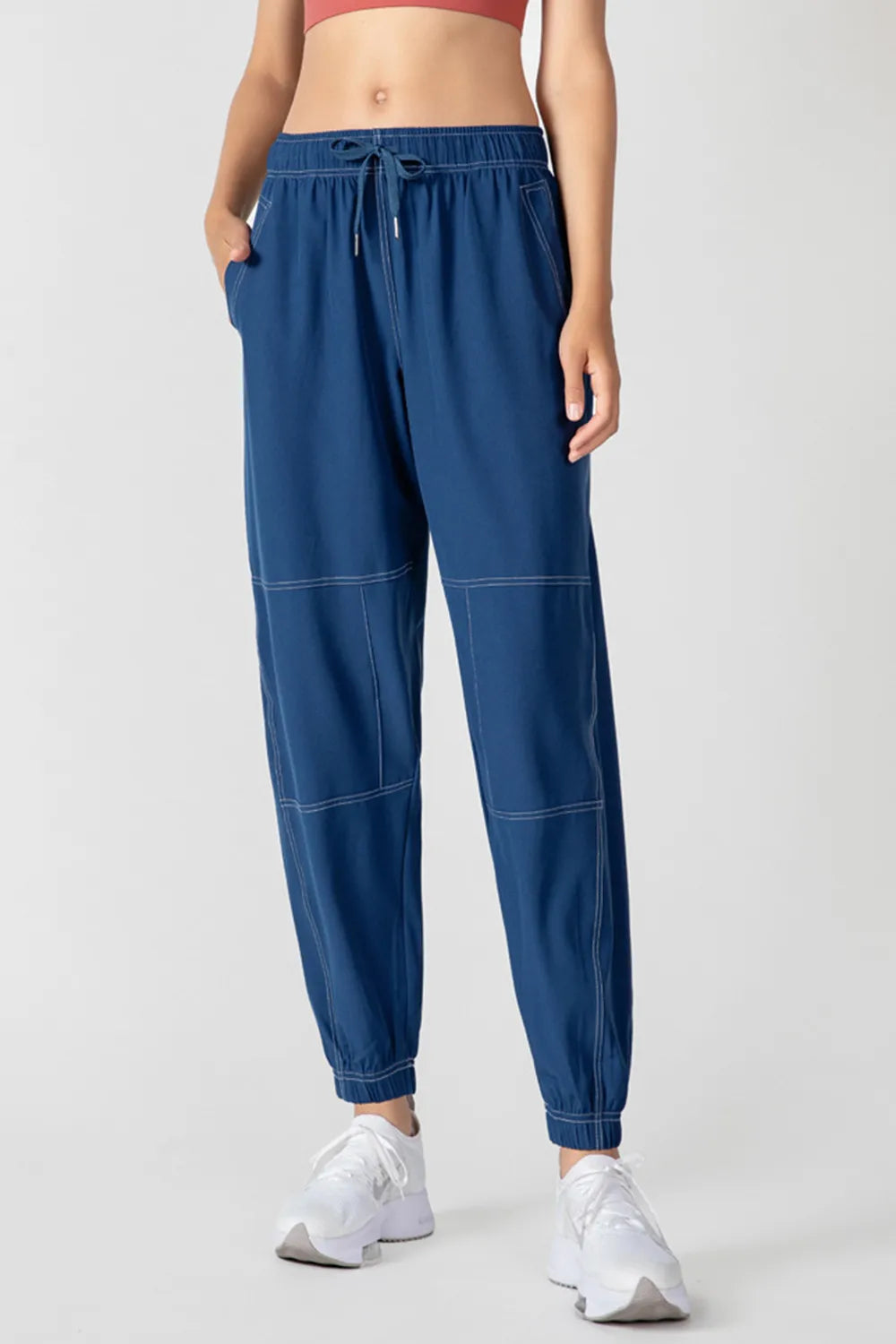 Women's Stretch Drawstring Joggers with Pockets | 4 Colors