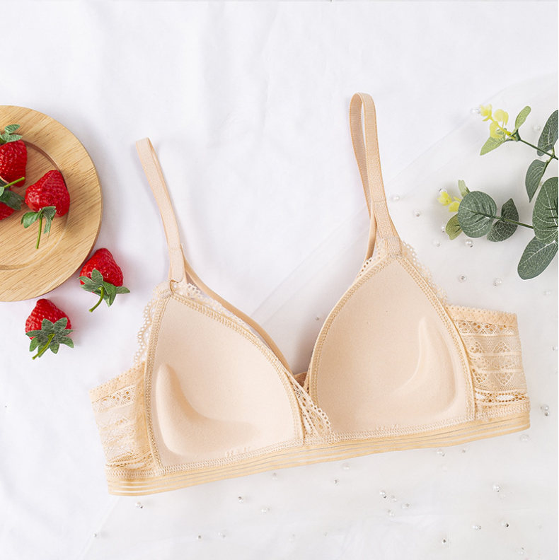 Women's Floral Lace Deep V Bralette | Wire-Free Push-Up, 8 Colors