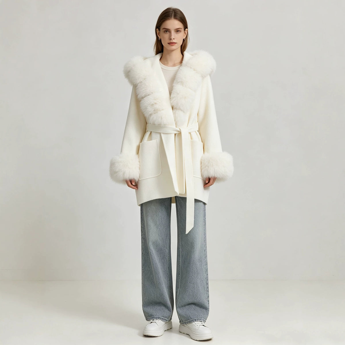 Women's Hooded Belted Cardigan Jacket | Loose Fit, 5 Colors