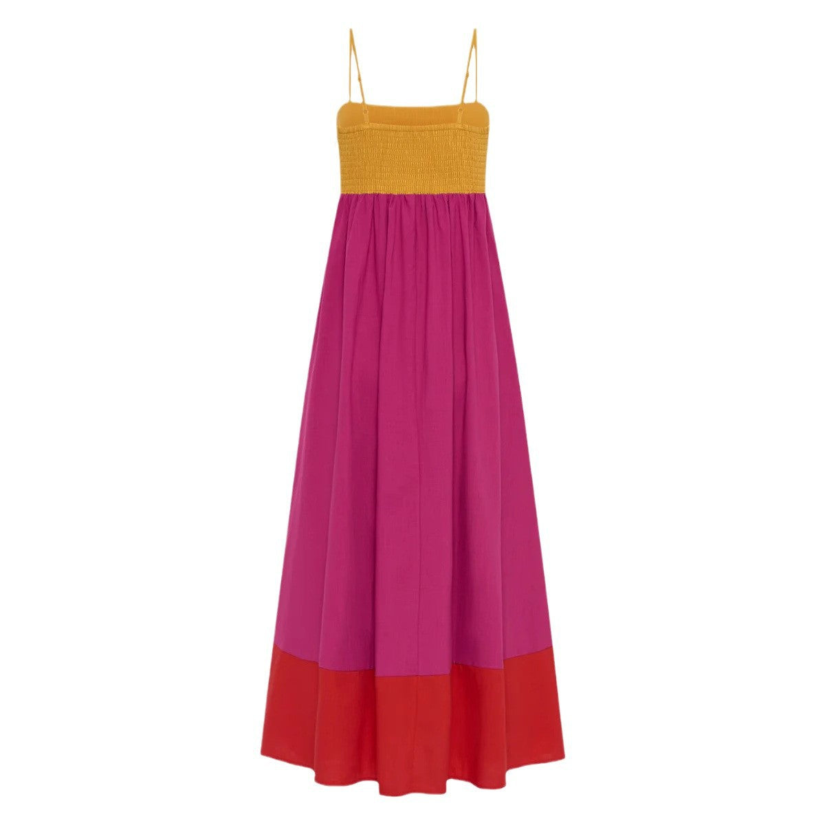 Women's Floral One-Shoulder Midi Dress | High Waist, Sleeveless