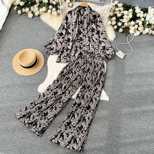 Women's Top & Pants Set | Polyester, One Size, 6 Styles