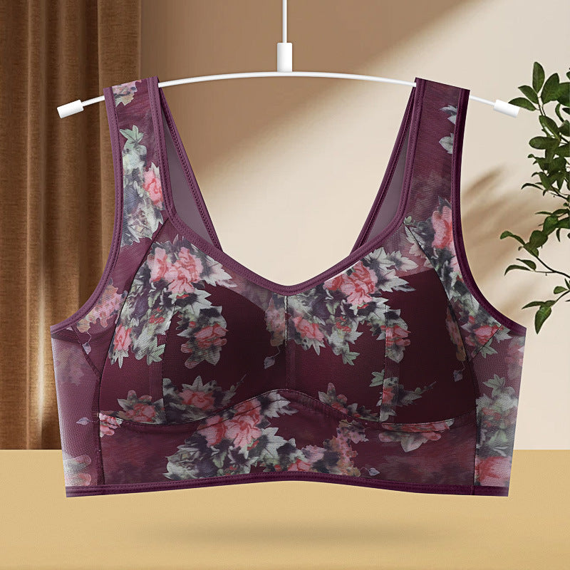 Women's Plus-Size Lace Push-Up Bra | Wireless Seamless Bralette