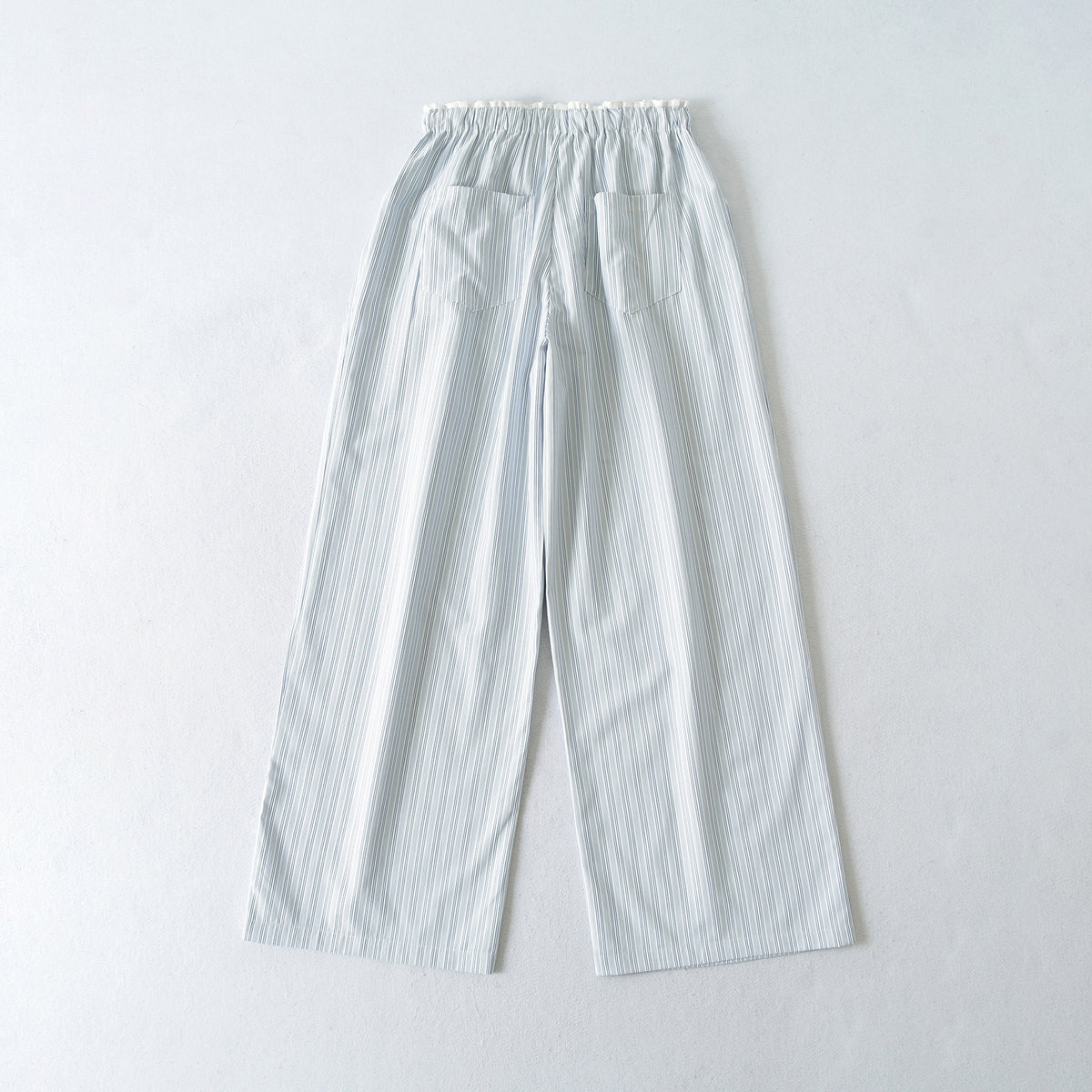 Women's Striped High-Waist Wide Leg Pants | Blue