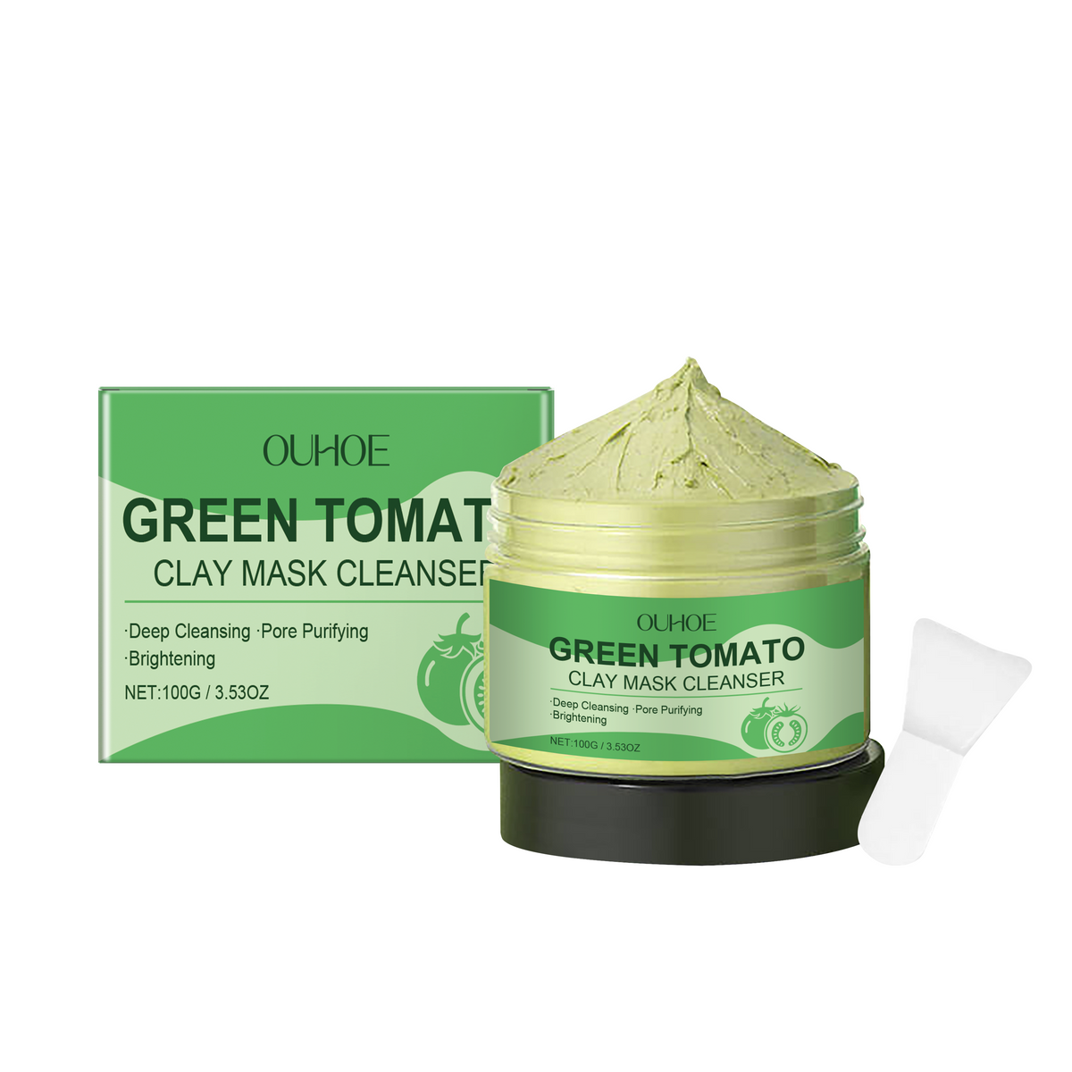 Green Tomato Clay Face Mask | Bentonite, Pore Cleansing