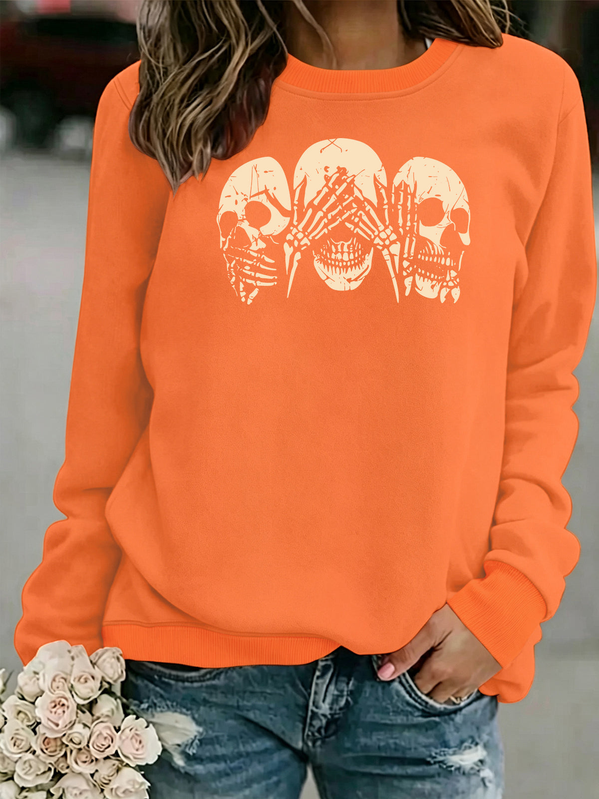 Women's Printed Fleece Pullover Hoodie | Commuter Casual
