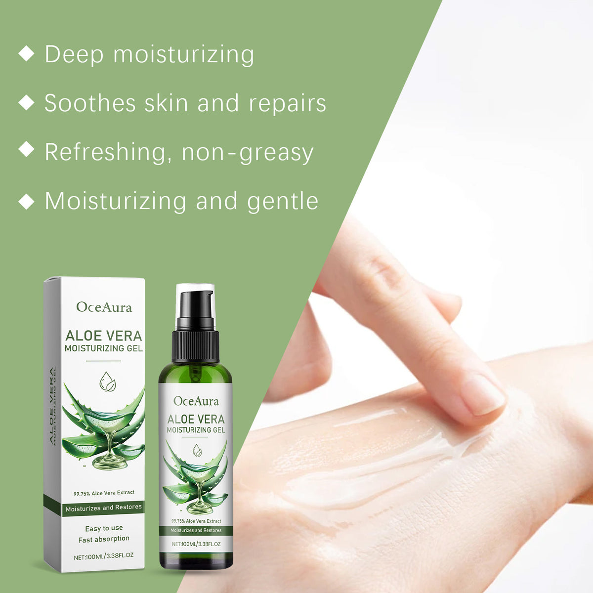 Aloe Vera Moisturizing Gel | Refreshing Facial Skin Care