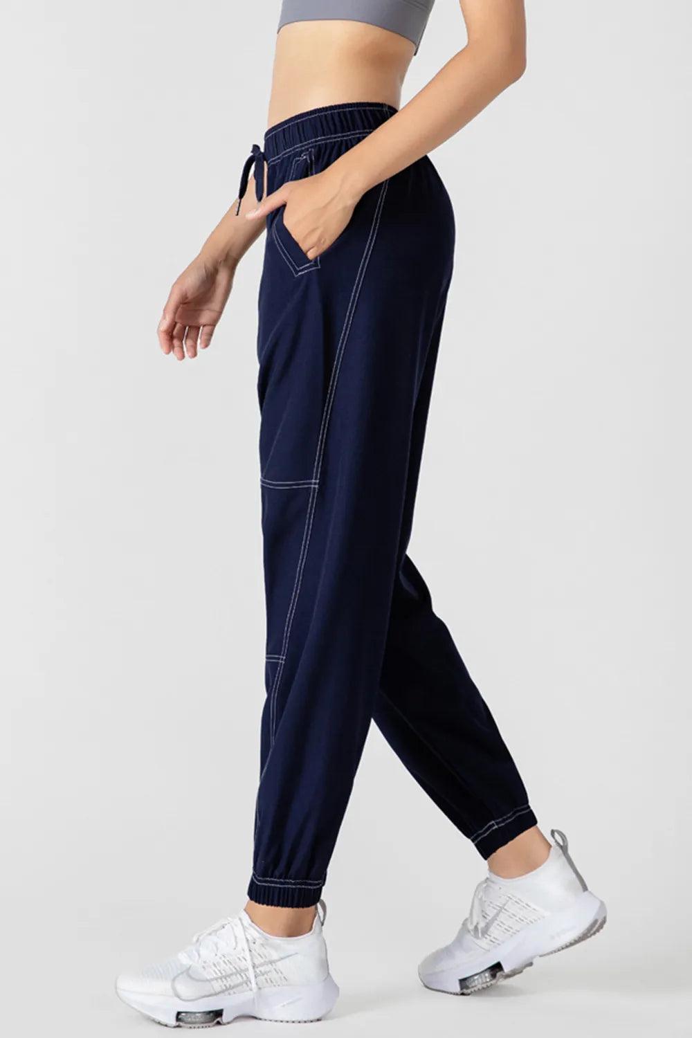 Women's Stretch Drawstring Joggers with Pockets | 4 Colors