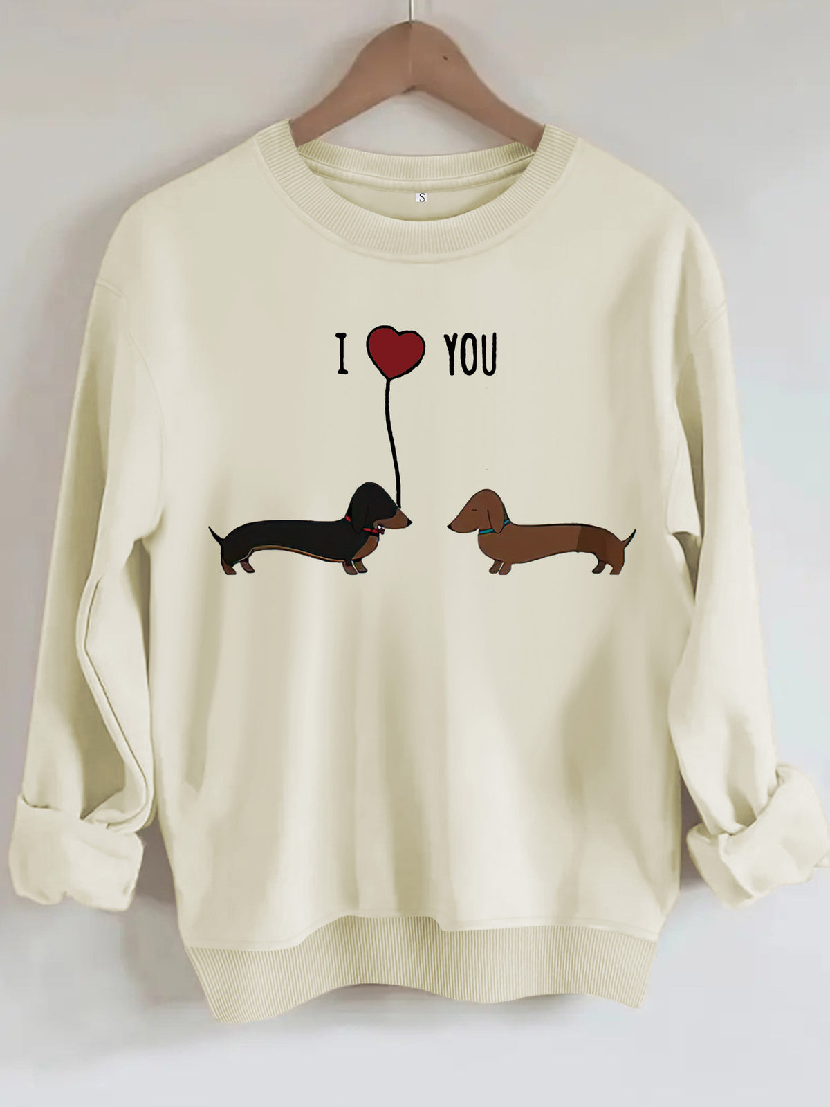 Women's Two Dog Print Hoodie | Pullover, 8 Colors - Red