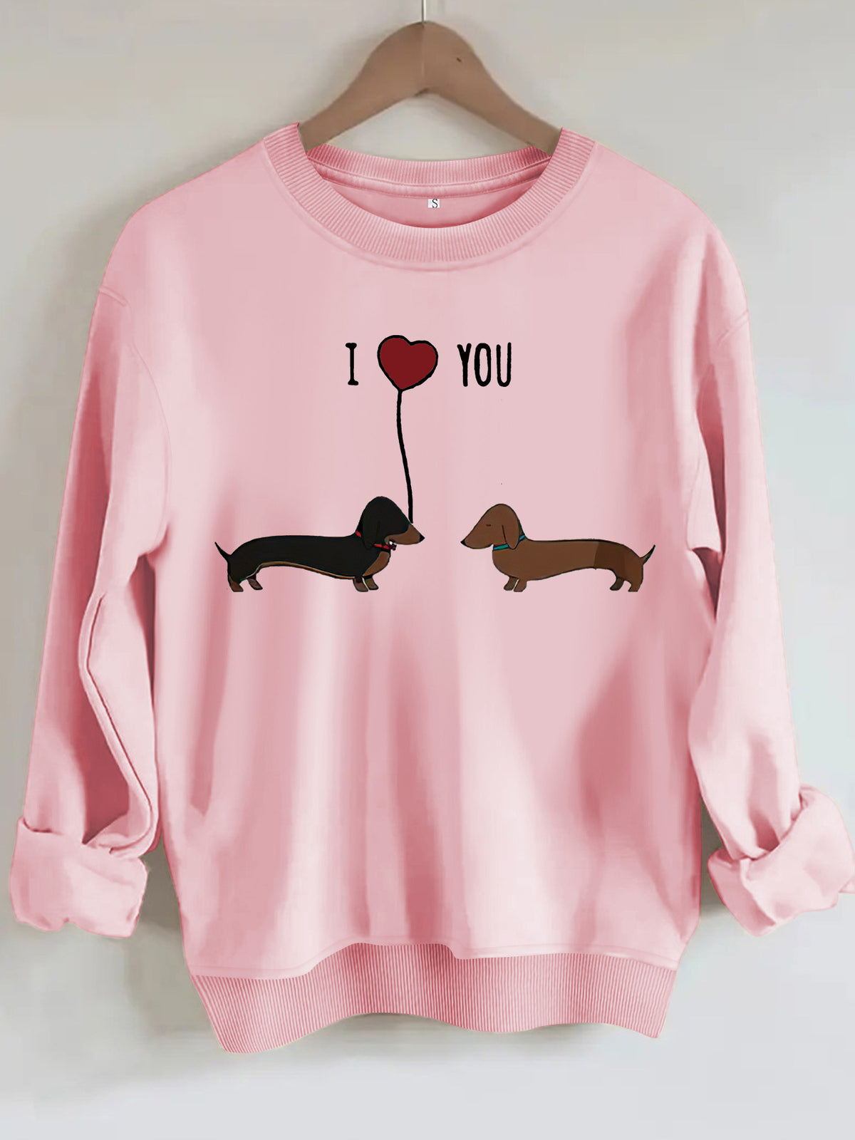 Women's Two Dog Print Hoodie | Pullover, 8 Colors - Tangerine Red