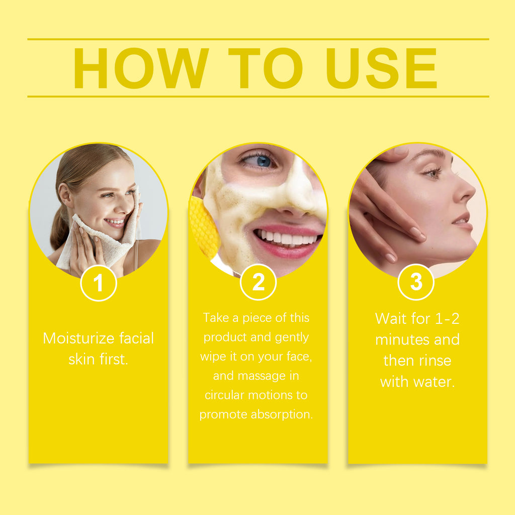 Turmeric Facial Cleansing Pads | Chamomile & Lemon Extract