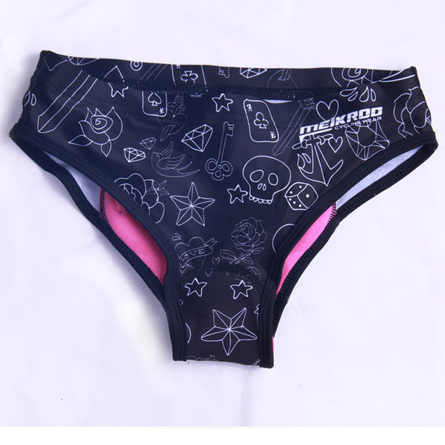 Women's Padded Cycling Underwear Shorts | Quick-Dry Stretch Polyester