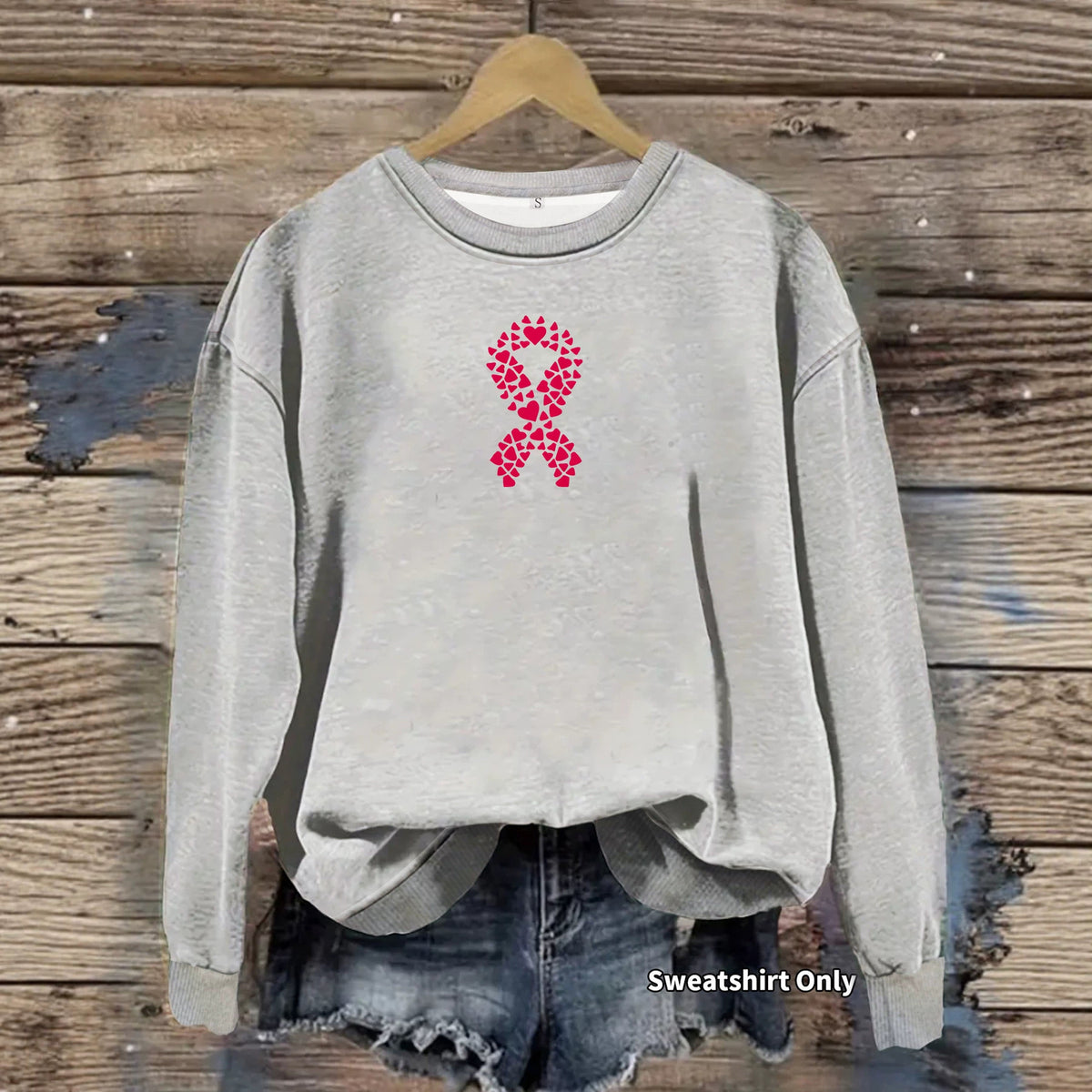 Long-Sleeve Fleece Hoodie | Printed, 7 Colors - White