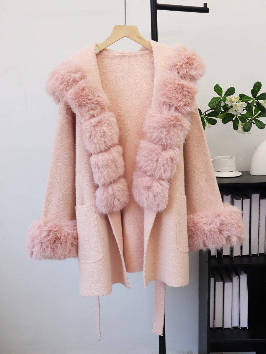 Women's Hooded Belted Cardigan Jacket | Loose Fit, 5 Colors