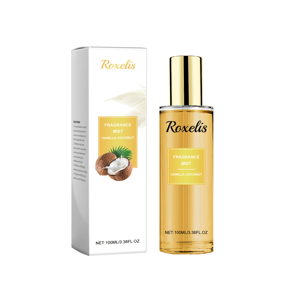 Roxelis Vanilla Coconut Body Spray | Coconut & Sandalwood