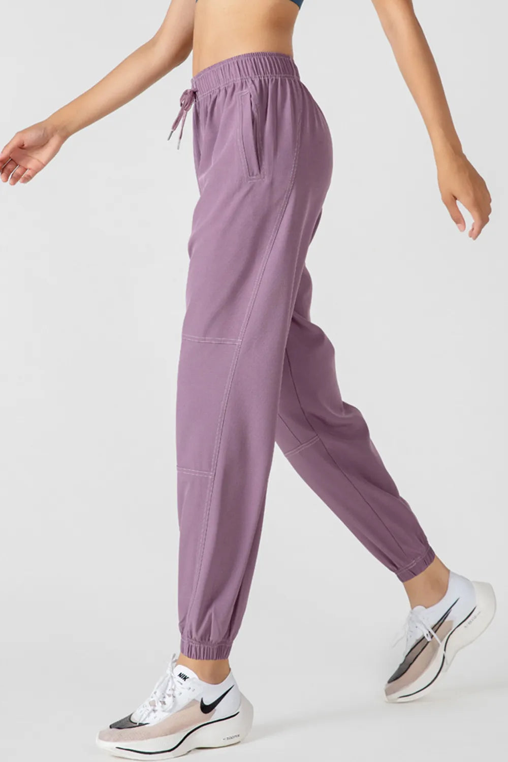 Women's Stretch Drawstring Joggers with Pockets | 4 Colors