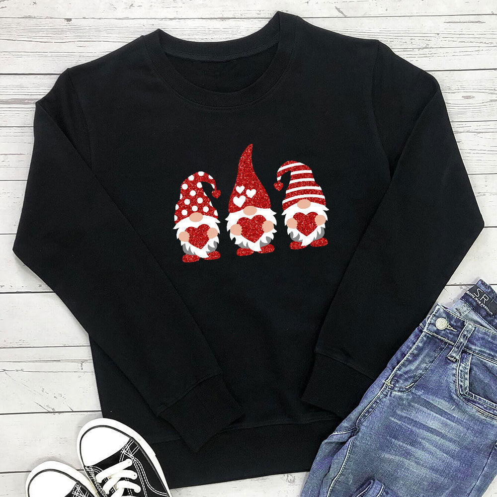 Women's Printed Crewneck Sweatshirt | Cotton, Loose Fit, 7 Colors