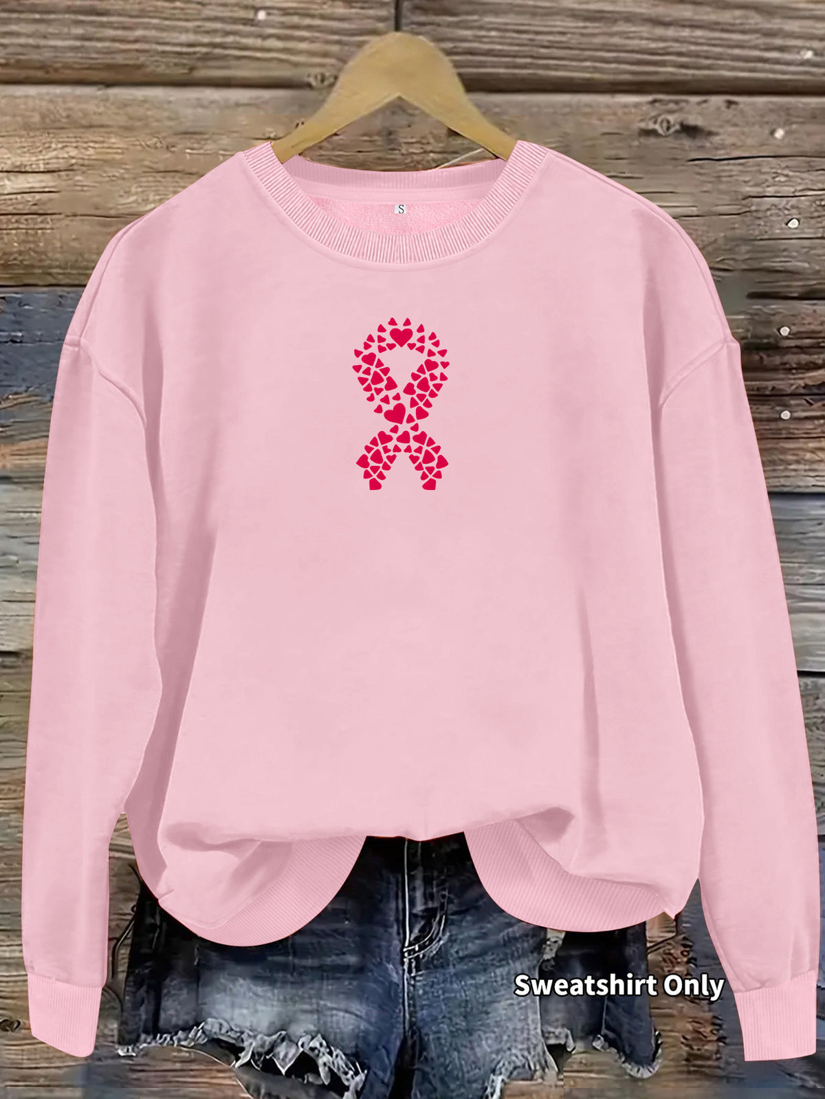 Long-Sleeve Fleece Hoodie | Printed, 7 Colors - Tangerine