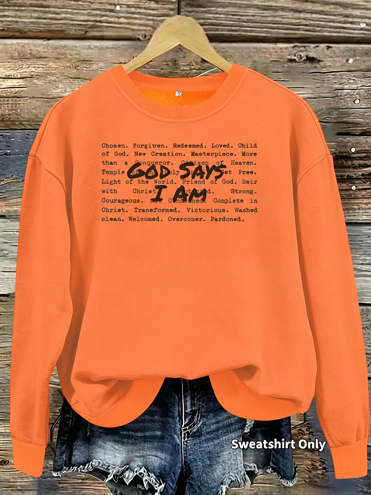Women's Loose Print Hoodie | Round Neck, Lantern Sleeves, 7 Colors - Pink