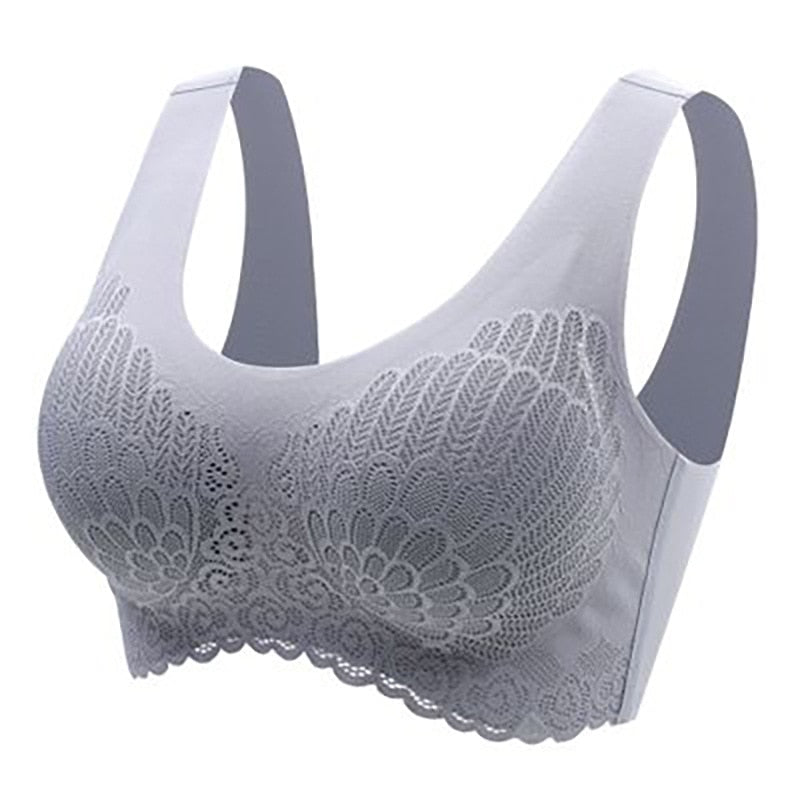 Women's Plus Size Seamless Lace Bralette | Padded, 6 Colors
