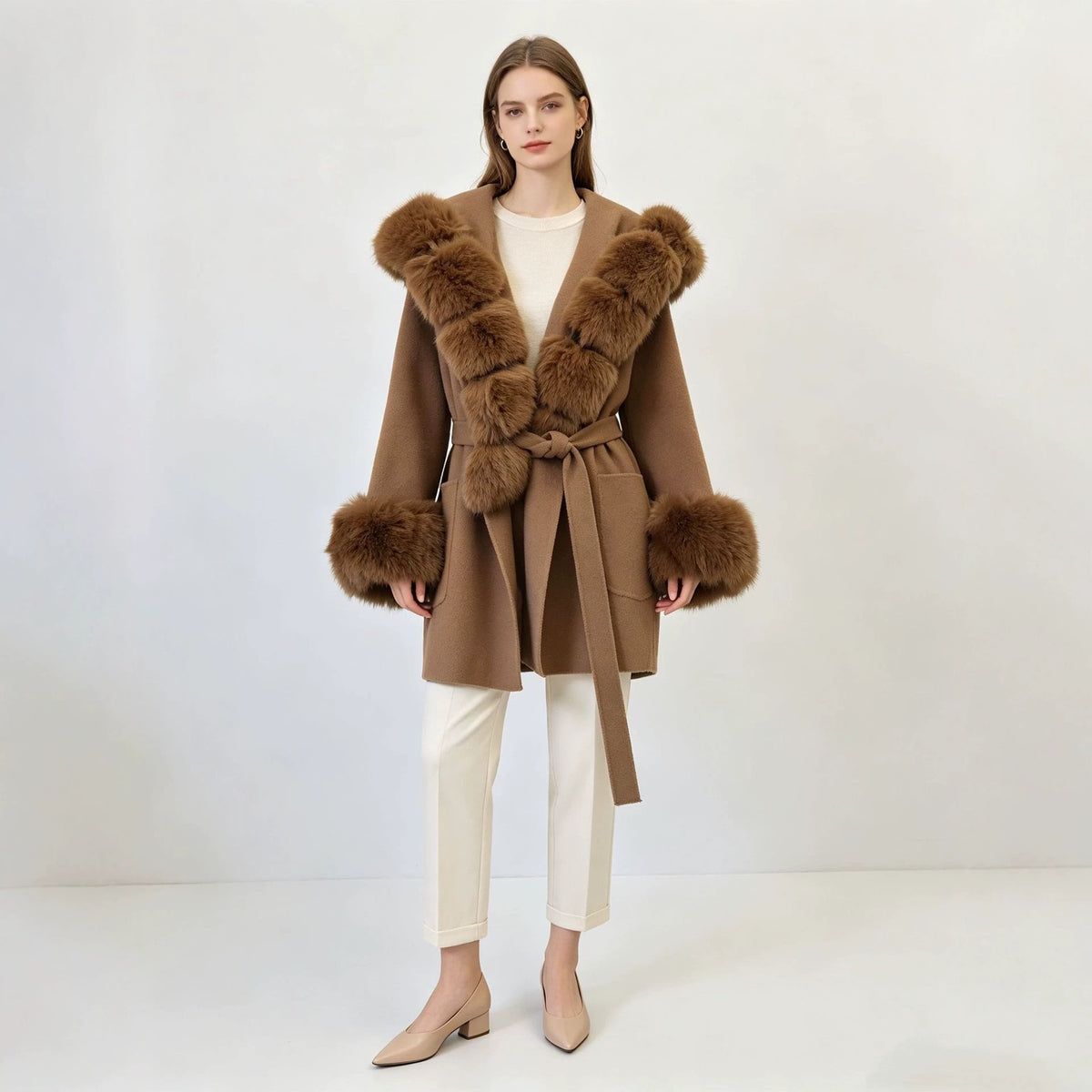 Women's Hooded Belted Cardigan Jacket | Loose Fit, 5 Colors