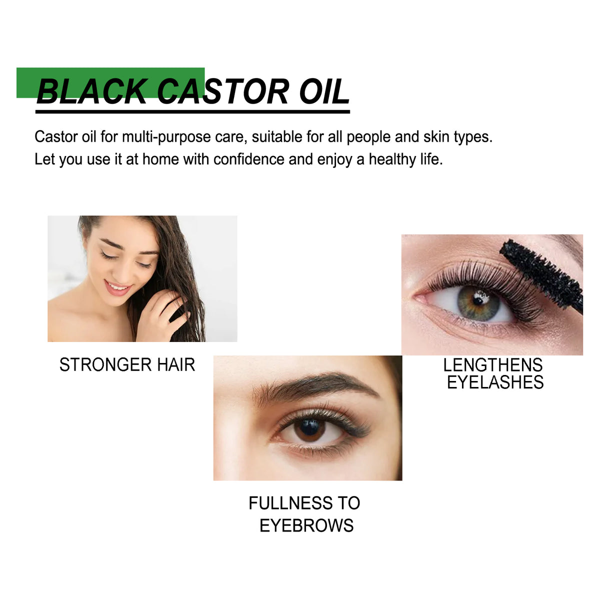 Castor Oil for Hair, Brows & Lashes | Nourishing Oil