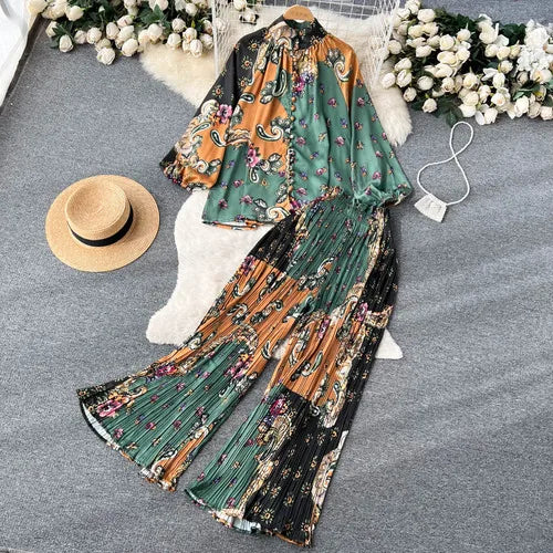 Women's Top & Pants Set | Polyester, One Size, 6 Styles