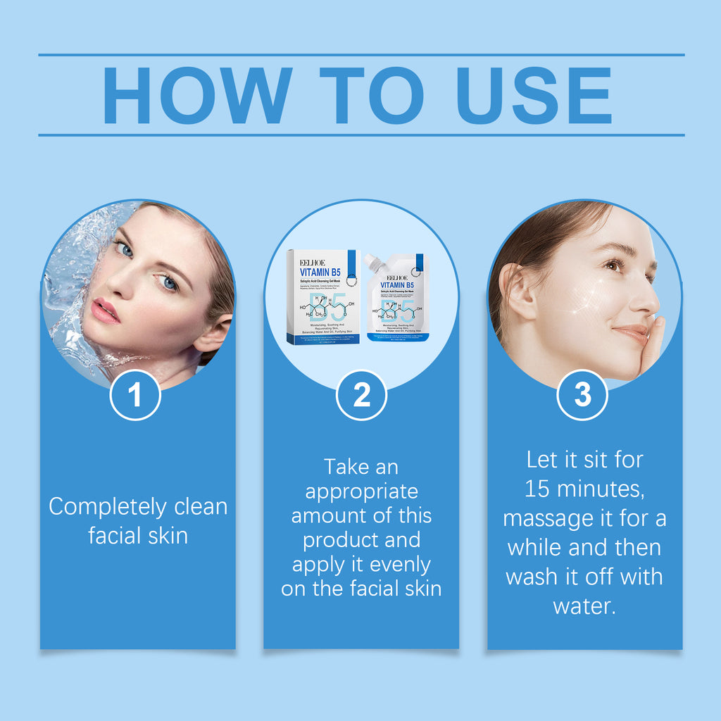 Vitamin B5 & Salicylic Acid Gel Face Mask | Pore Cleansing