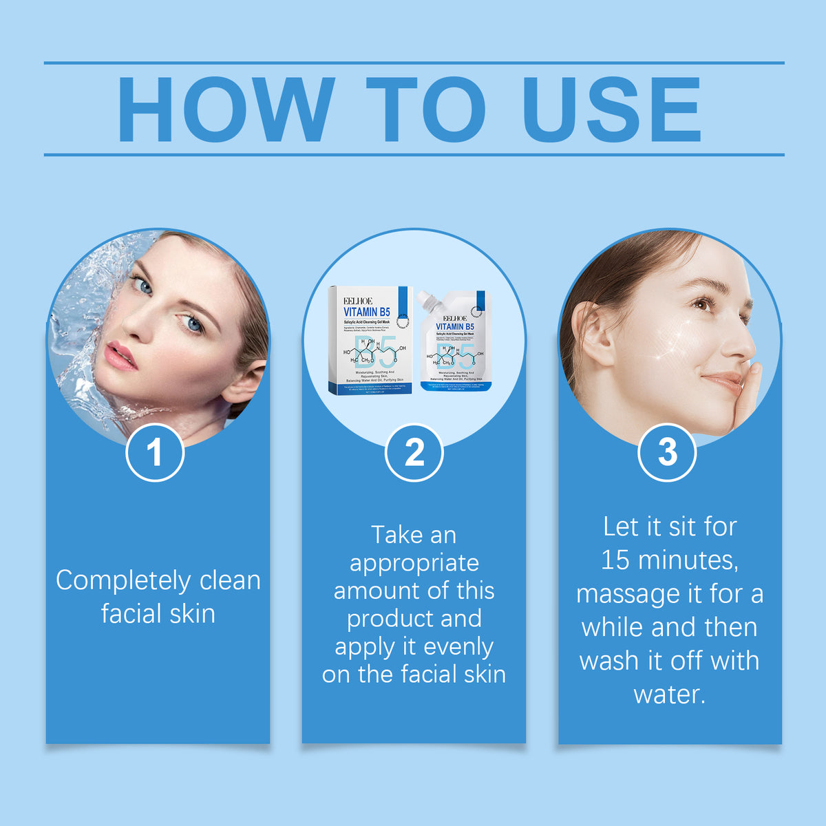 Vitamin B5 & Salicylic Acid Gel Face Mask | Pore Cleansing