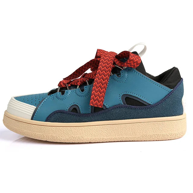 Women's Cow Suede Platform Sneakers | Leopard & 3 Colors