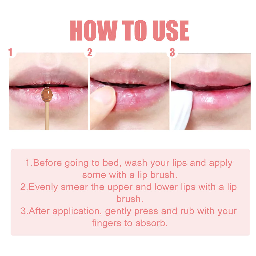 Strawberry Overnight Lip Mask | Honey & Collagen Lip Balm