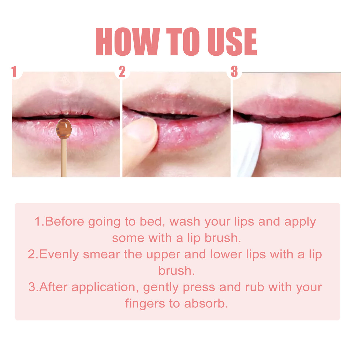 Strawberry Overnight Lip Mask | Honey & Collagen Lip Balm