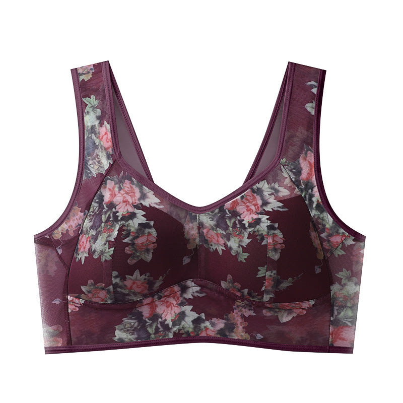 Women's Plus-Size Lace Push-Up Bra | Wireless Seamless Bralette