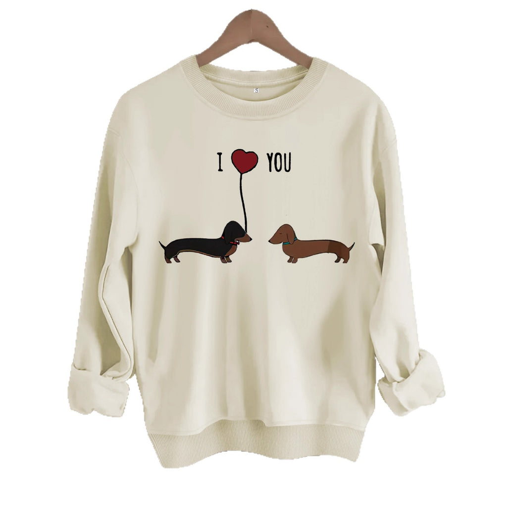 Women's Two Dog Print Hoodie | Pullover, 8 Colors