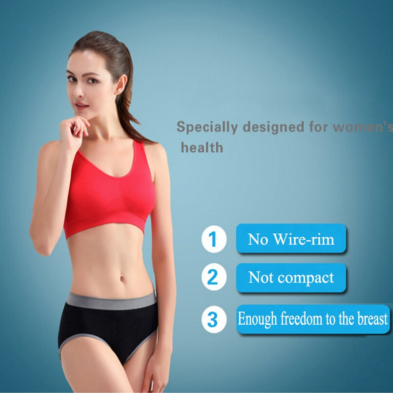 Women's Padded Yoga Sports Bra | Wire-Free Nylon Crop Top, 7 Colors